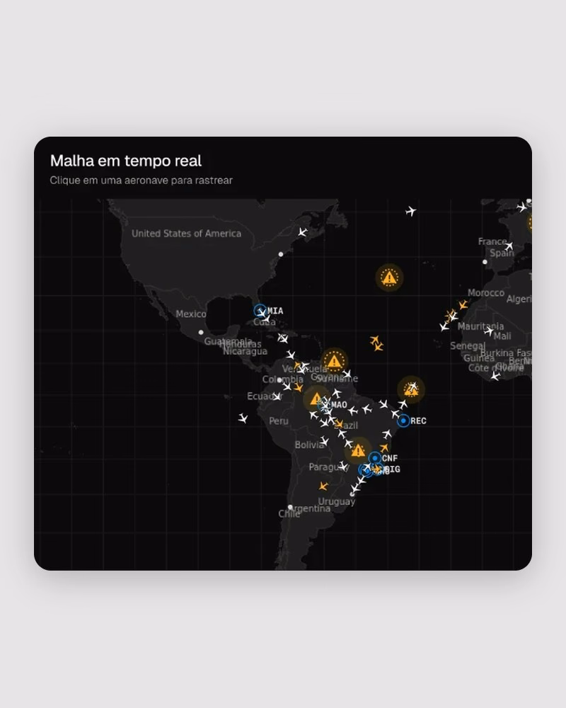 Live network map